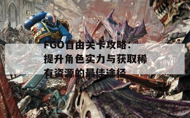 FGO自由关卡攻略：提升角色实力与获取稀有资源的最佳途径