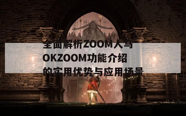 全面解析ZOOM人马OKZOOM功能介绍的实用优势与应用场景