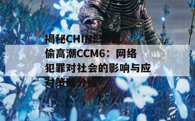 揭秘CHINESE乱偷高潮CCM6：网络犯罪对社会的影响与应对策略分析