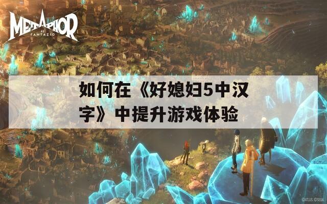 如何在《好媳妇5中汉字》中提升游戏体验