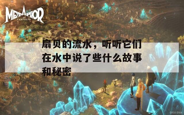 扇贝的流水，听听它们在水中说了些什么故事和秘密