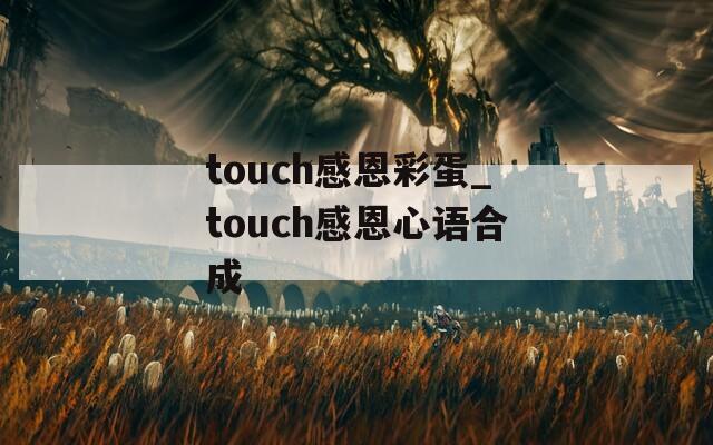 touch感恩彩蛋_touch感恩心语合成