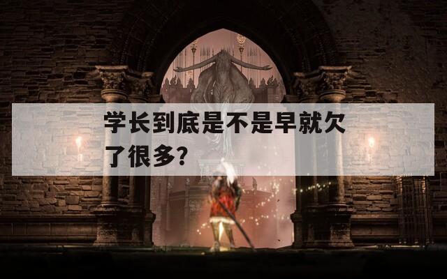 学长到底是不是早就欠了很多？