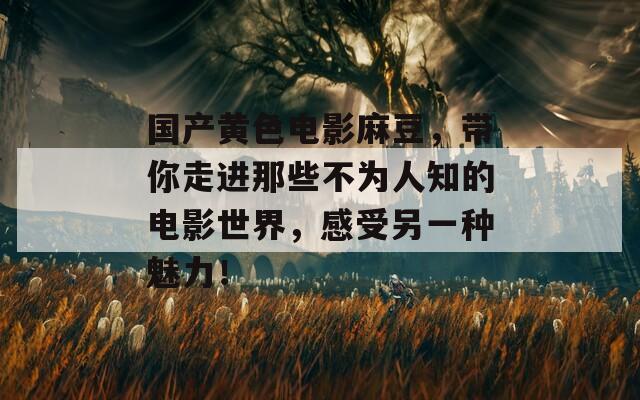 国产黄色电影麻豆，带你走进那些不为人知的电影世界，感受另一种魅力！