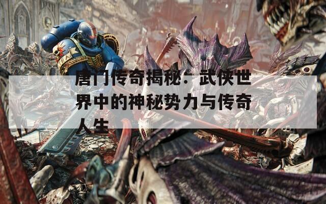 唐门传奇揭秘：武侠世界中的神秘势力与传奇人生