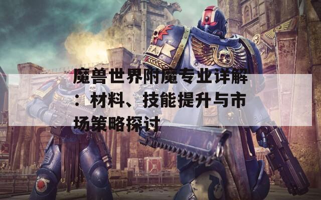 魔兽世界附魔专业详解：材料、技能提升与市场策略探讨