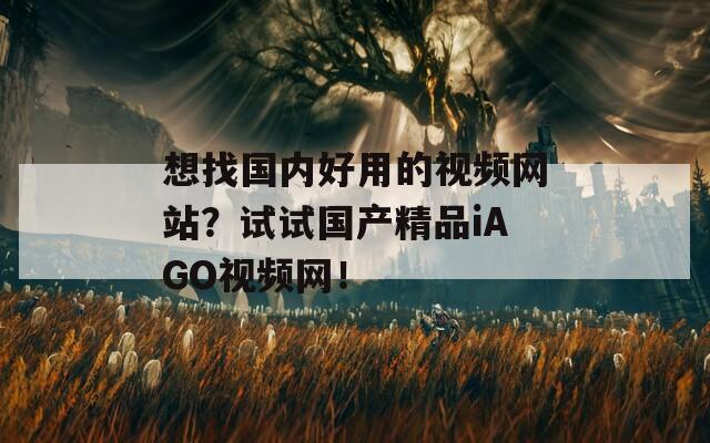 想找国内好用的视频网站？试试国产精品iAGO视频网！