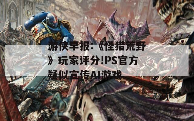 游侠早报:《怪猎荒野》玩家评分!PS官方疑似宣传AI游戏